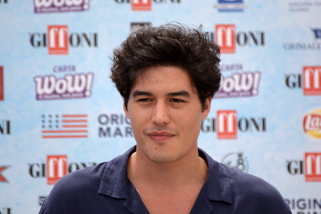 Giffoni Valle Piana, Sa, Italy - July 21, 2018 : Cristiano Caccamo at Giffoni Film Festival 2018 - on July 21, 2018 in Giffoni Valle Piana, Italyのeditorial素材