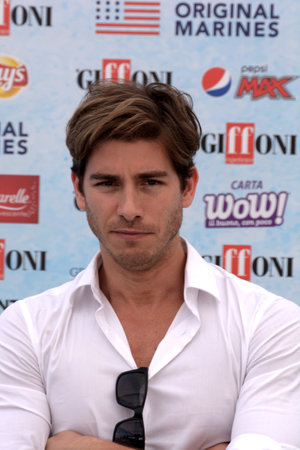 Giffoni Valle Piana, Sa, Italy - July 24, 2018 : Victorio D'Alessandro at Giffoni Film Festival 2018 - on July 24, 2018 in Giffoni Valle Piana, Italyのeditorial素材