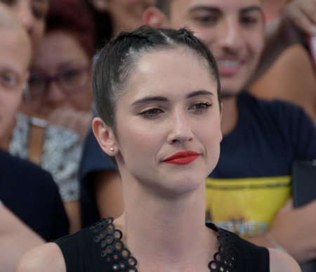Giffoni Valle Piana, Sa, Italy - July 24, 2018 : Lodovica Comello at Giffoni Film Festival 2018 - on July 24, 2018 in Giffoni Valle Piana, Italyのeditorial素材