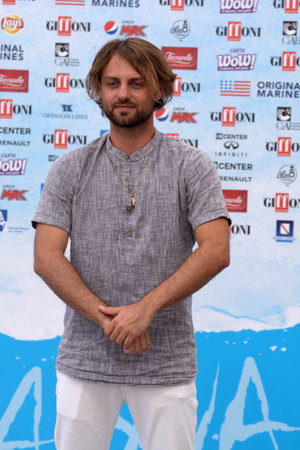 Giffoni Valle Piana, Sa, Italy - July 25, 2018 : Eddy Veerus at Giffoni Film Festival 2018 - on July 25, 2018 in Giffoni Valle Piana, Italyのeditorial素材
