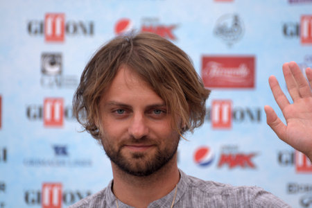 Giffoni Valle Piana, Sa, Italy - July 25, 2018 : Eddy Veerus at Giffoni Film Festival 2018 - on July 25, 2018 in Giffoni Valle Piana, Italyのeditorial素材