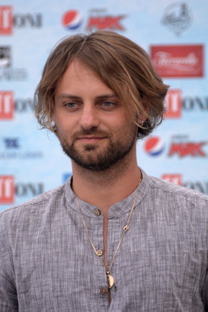 Giffoni Valle Piana, Sa, Italy - July 25, 2018 : Eddy Veerus at Giffoni Film Festival 2018 - on July 25, 2018 in Giffoni Valle Piana, Italyのeditorial素材