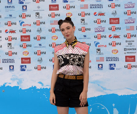 Giffoni Valle Piana, Sa, Italy - July 23, 2018 : Matilda De Angelis at Giffoni Film Festival 2018 - on July 23, 2018 in Giffoni Valle Piana, Italyのeditorial素材