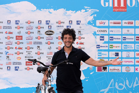 Giffoni Valle Piana, Sa, Italy - July 24, 2018 : Max Gazze' at Giffoni Film Festival 2018 - on July 24, 2018 in Giffoni Valle Piana, Italyのeditorial素材