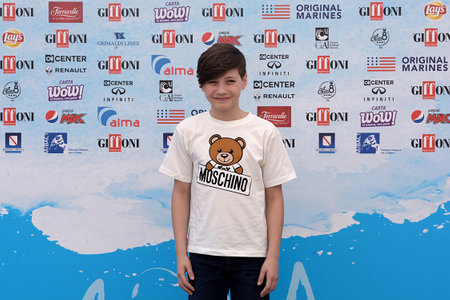 Giffoni Valle Piana, Sa, Italy - July 24, 2018 : Tiziano Francia at Giffoni Film Festival 2018 - on July 24, 2018 in Giffoni Valle Piana, Italyのeditorial素材