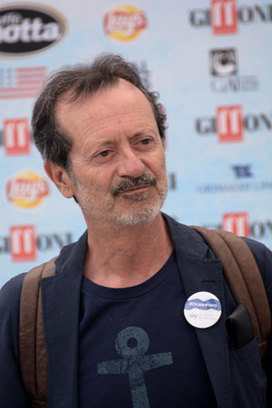 Giffoni Valle Piana, Sa, Italy - July 26, 2018 : Rocco Papaleo at Giffoni Film Festival 2018 - on July 26, 2018 in Giffoni Valle Piana, Italyのeditorial素材
