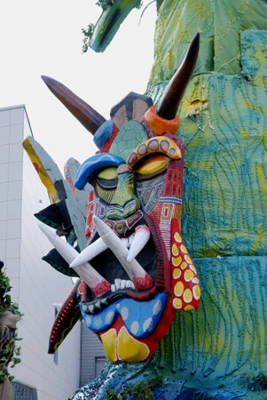 Italy : Carnival in Giffoni Valle Piana,March 3, 2019.のeditorial素材