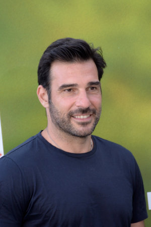 Giffoni Valle Piana, Sa, Italy - July 24, 2019 : Edoardo Leo at Giffoni Film Festival 2019 - on July 24, 2019 in Giffoni Valle Piana, Italy.のeditorial素材