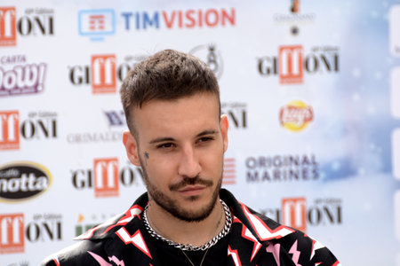 Giffoni Valle Piana, Sa, Italy - July 23, 2019 : Fred De Palma at Giffoni Film Festival 2019 - on July 23, 2019 in Giffoni Valle Piana, Italy.のeditorial素材