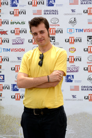 Giffoni Valle Piana, Sa, Italy - July 21, 2019 : Fulvio Risuleo at Giffoni Film Festival 2019 - on July 21, 2019 in Giffoni Valle Piana, Italy.のeditorial素材