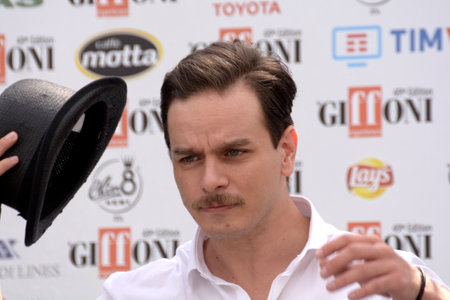 Giffoni Valle Piana, Sa, Italy - July 26, 2019 : Arturo Muselli at Giffoni Film Festival 2019 - on July 26, 2019 in Giffoni Valle Piana, Italy.のeditorial素材