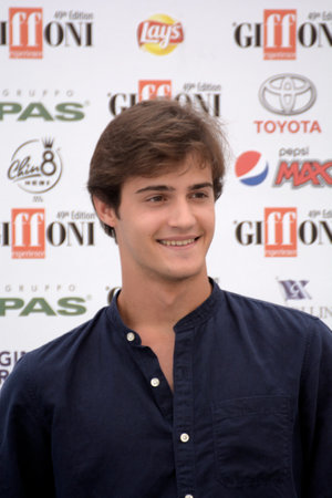 Giffoni Valle Piana, Sa, Italy - July 22, 2019 : Leonardo Mazzarotto at Giffoni Film Festival 2019 - on July 22, 2019 in Giffoni Valle Piana, Italy.のeditorial素材