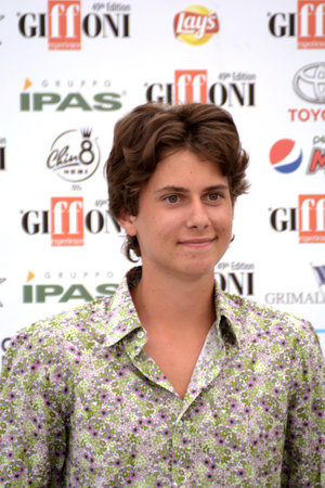 Giffoni Valle Piana, Sa, Italy - July 22, 2019 : Ario Nikolaus Sgroi at Giffoni Film Festival 2019 - on July 22, 2019 in Giffoni Valle Piana, Italy.のeditorial素材