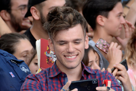 Giffoni Valle Piana, Sa, Italy - July 19, 2019 : Jacopo Malnati at Giffoni Film Festival 2019 - on July 19, 2019 in Giffoni Valle Piana, Italy.のeditorial素材