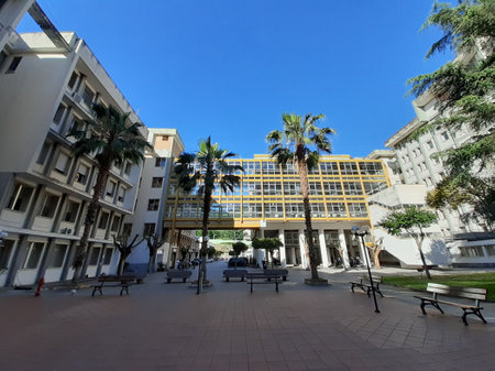 Italy : View of Salerno Hospital, May 7, 2020.のeditorial素材