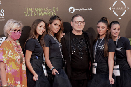 Italy: Italian Fashion Talent Awards, a national fashion contest to promote the creativity of young talents designers, at Salerno Maritime Terminal, June 24,2021.のeditorial素材