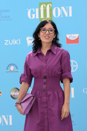 Giffoni Valle Piana, Italy - July 28, 2021: Fabiana Dadone at Giffoni Film Festival 50 Plus - on July 28, 2021 in Giffoni Valle Piana, Italy.のeditorial素材
