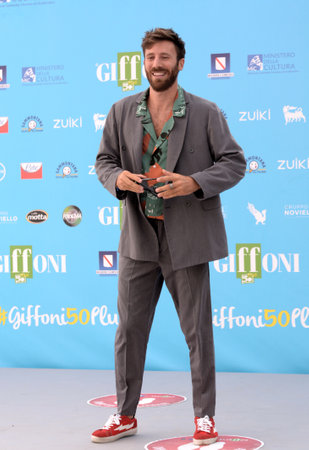 Giffoni Valle Piana, Italy - July 21, 2021: Nicolo 'De Devitiis at Giffoni Film Festival 50 Plus - on July 21, 2021 in Giffoni Valle Piana, Italy.のeditorial素材