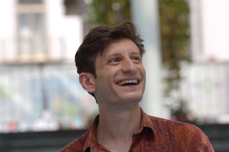 GIFFONI VALLE PIANA, ITALY - July 26, 2021: Vincenzo Nemolato at Giffoni Film Festival 50 Plus - on July 26, 2021 in Giffoni Valle Piana, Italy.のeditorial素材