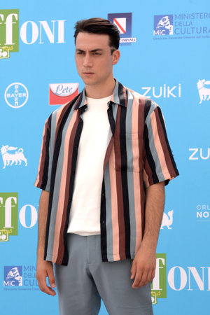 GIFFONI VALLE PIANA, ITALY - July 25, 2021: Matteo Paolillo at Giffoni Film Festival 50 Plus - on July 25, 2021 in Giffoni Valle Piana, Italy.のeditorial素材