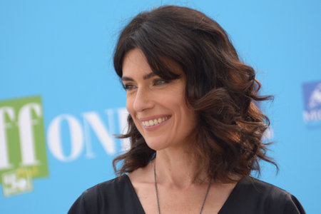 GIFFONI VALLE PIANA, ITALY - July 27, 2021: Anna Valle at Giffoni Film Festival 50 Plus - on July 27, 2021 in Giffoni Valle Piana, Italy.のeditorial素材