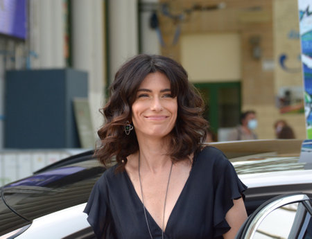 GIFFONI VALLE PIANA, ITALY - July 27, 2021: Anna Valle at Giffoni Film Festival 50 Plus - on July 27, 2021 in Giffoni Valle Piana, Italy.のeditorial素材