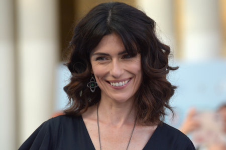GIFFONI VALLE PIANA, ITALY - July 27, 2021: Anna Valle at Giffoni Film Festival 50 Plus - on July 27, 2021 in Giffoni Valle Piana, Italy.のeditorial素材