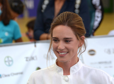 GIFFONI VALLE PIANA, ITALY - July 29, 2021: Matilda Lutz at Giffoni Film Festival 50 Plus - on July 29, 2021 in Giffoni Valle Piana, Italy.のeditorial素材