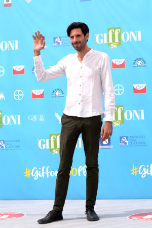 GIFFONI VALLE PIANA, ITALY - July 29, 2021: Francesco Bellina at Giffoni Film Festival 50 Plus - on July 29, 2021 in Giffoni Valle Piana, Italy.のeditorial素材