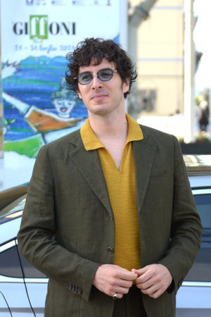 GIFFONI VALLE PIANA, ITALY - July 31,2021: Pierpaolo Spollon at Giffoni Film Festival 50 Plus - on July 31, 2021 in Giffoni Valle Piana, Italy.のeditorial素材