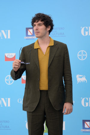 GIFFONI VALLE PIANA, ITALY - July 31,2021: Pierpaolo Spollon at Giffoni Film Festival 50 Plus - on July 31, 2021 in Giffoni Valle Piana, Italy.のeditorial素材