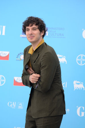 GIFFONI VALLE PIANA, ITALY - July 31,2021: Pierpaolo Spollon at Giffoni Film Festival 50 Plus - on July 31, 2021 in Giffoni Valle Piana, Italy.のeditorial素材