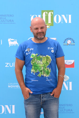 GIFFONI VALLE PIANA, ITALY - July 24,2021: Ciro Corona at Giffoni Film Festival 50 Plus - on July 24, 2021 in Giffoni Valle Piana, Italy.のeditorial素材