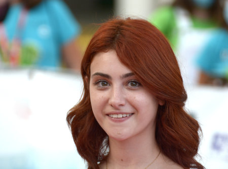 GIFFONI VALLE PIANA, ITALY - July 24,2021: Gaja Masciale at Giffoni Film Festival 50 Plus - on July 24, 2021 in Giffoni Valle Piana, Italy.のeditorial素材