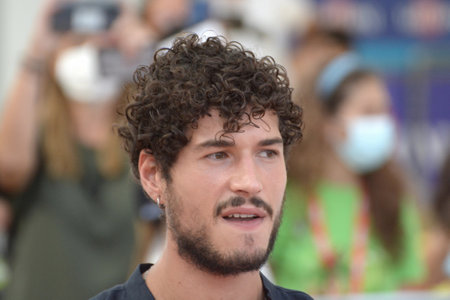 GIFFONI VALLE PIANA, ITALY - July 24,2021: Giancarlo Commare at Giffoni Film Festival 50 Plus - on July 24, 2021 in Giffoni Valle Piana, Italy.のeditorial素材