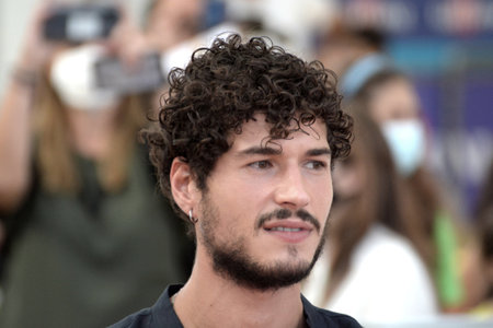 GIFFONI VALLE PIANA, ITALY - July 24,2021: Giancarlo Commare at Giffoni Film Festival 50 Plus - on July 24, 2021 in Giffoni Valle Piana, Italy.のeditorial素材