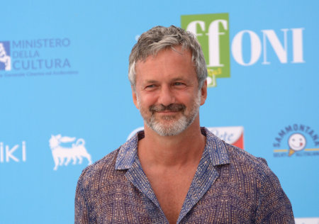 GIFFONI VALLE PIANA, ITALY - July 24,2021: Roberto Proia at Giffoni Film Festival 50 Plus - on July 24, 2021 in Giffoni Valle Piana, Italy.のeditorial素材