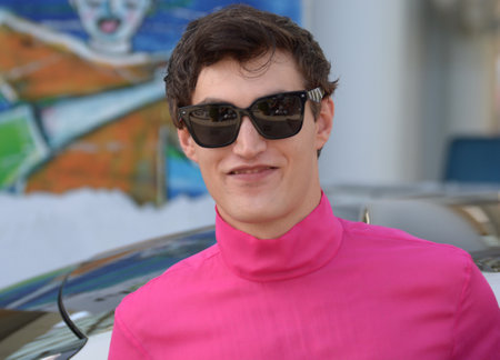 GIFFONI VALLE PIANA, ITALY - July 29, 2021: Rocco Fasano at Giffoni Film Festival 50 Plus - on July 29, 2021 in Giffoni Valle Piana, Italy.のeditorial素材