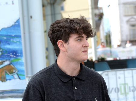 GIFFONI VALLE PIANA, ITALY - July 22,2021: Marco De Cesaris at Giffoni Film Festival 50 Plus - on July 22, 2021 in Giffoni Valle Piana, Italy.のeditorial素材