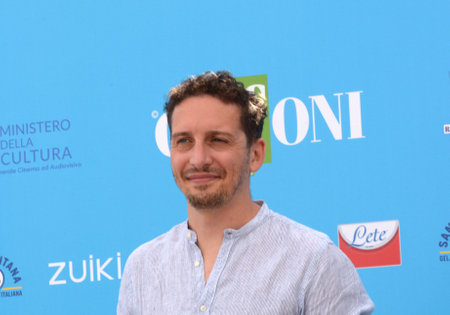 GIFFONI VALLE PIANA, ITALY - July 30,2021: Fabio Mollo at Giffoni Film Festival 50 Plus - on July 30, 2021 in Giffoni Valle Piana, Italy.のeditorial素材