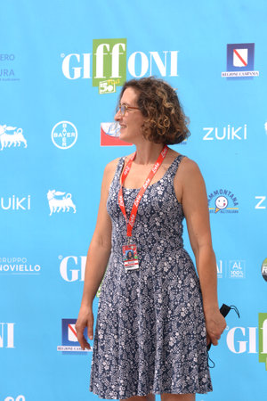 GIFFONI VALLE PIANA, ITALY - July 31,2021: Francesca Leon at Giffoni Film Festival 50 Plus - on July 31, 2021 in Giffoni Valle Piana, Italy.のeditorial素材