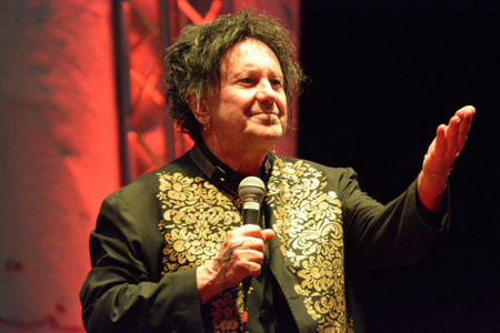 Italy: Enzo Avitabile performing live at San Cipriano Picentino, July 10,2022.のeditorial素材