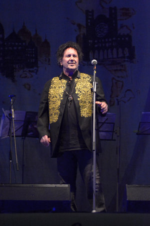 Italy: Enzo Avitabile performing live at San Cipriano Picentino, July 10,2022.のeditorial素材