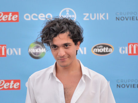 GIFFONI VALLE PIANA, ITALY - July 23,2022: Alberto Cotta Ramusino aka Tananai at Giffoni Film Festival 2022 - on July 23, 2022 in Giffoni Valle Piana, Italy.のeditorial素材