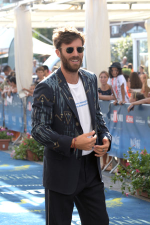 GIFFONI VALLE PIANA, ITALY - July 21,2022: Nicolo 'De Devitiis at Giffoni Film Festival 2022 - on July 21, 2022 in Giffoni Valle Piana, Italy.のeditorial素材