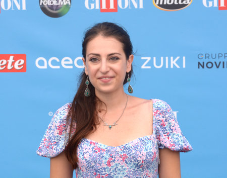 GIFFONI VALLE PIANA, ITALY - July 30,2022: Annalaura Mauriello at Giffoni Film Festival 2022 - on July 30, 2022 in Giffoni Valle Piana, Italy.のeditorial素材