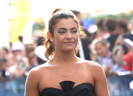 GIFFONI VALLE PIANA, ITALY - July 27,2022: Aurora Giovinazzo at Giffoni Film Festival 2022 - on July 27, 2022 in Giffoni Valle Piana, Italy.のeditorial素材