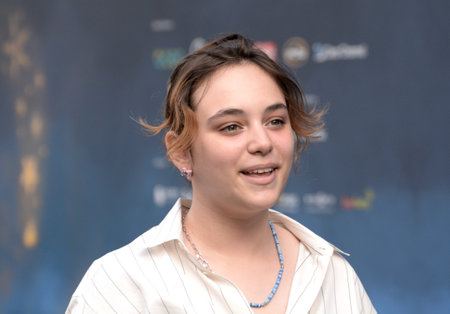 GIFFONI VALLE PIANA, ITALY - July 27,2022: Elisa Coclite, aka Casadilego at Giffoni Film Festival 2022 - on July 27, 2022 in Giffoni Valle Piana, Italy.のeditorial素材