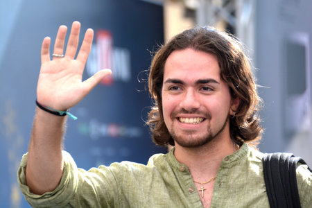GIFFONI VALLE PIANA, ITALY - July 24,2022: Giuseppe Gibboni at Giffoni Film Festival 2022 - on July 24, 2022 in Giffoni Valle Piana, Italy.のeditorial素材