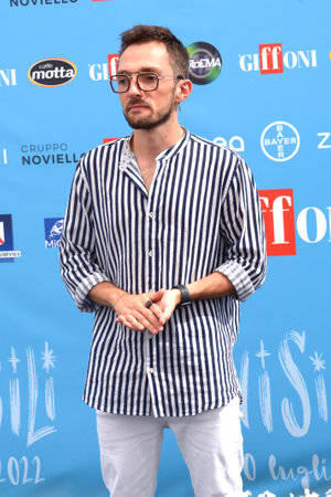 GIFFONI VALLE PIANA, ITALY - July 29,2022: Luca Sciarrillo, aka UfoZero2 at Giffoni Film Festival 2022 - on July 29, 2022 in Giffoni Valle Piana, Italy.のeditorial素材